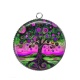 Pendentif Cabochon Argent - arbre de vie
