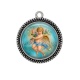 Pendentif Cabochon Argent - ange