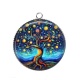 Pendentif Cabochon Argent - arbre de vie