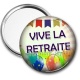 Miroir de poche - vive la retraite