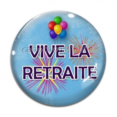 Cabochon Verre - vive la retraite