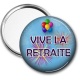 Miroir de poche - vive la retraite