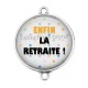 Connecteur Cabochon Argent - enfin la retraite