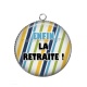 Pendentif Cabochon Argent - enfin la retraite