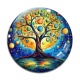 Cabochon Verre - arbre de vie