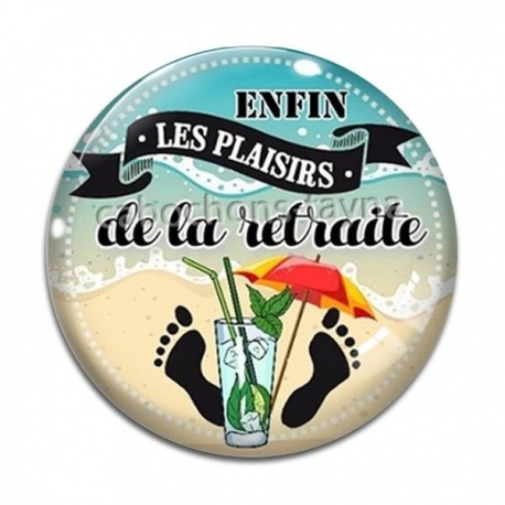 Cabochon Verre - enfin les plaisirs de la retraite