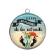 Pendentif Cabochon Argent - enfin les plaisirs de la retraite
