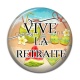 Cabochon Résine - vive la retraite