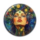 Cabochon Résine - femme arbre de vie