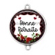 Connecteur Cabochon Argent - bonne retraite