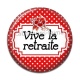 Cabochon Résine - vive la retraite