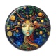 Cabochon Résine - femme arbre de vie