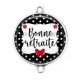 Connecteur Cabochon Argent - bonne retraite