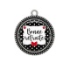 Pendentif Cabochon Argent - bonne retraite