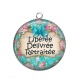 Pendentif Cabochon Argent - libérée, délivrée, retraitée