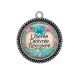 Pendentif Cabochon Argent - libérée, délivrée, retraitée