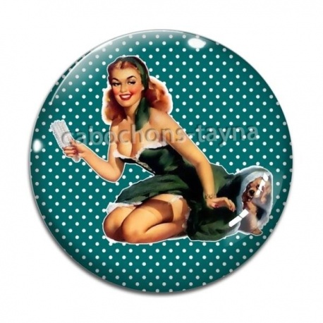 Cabochon Verre - pin up