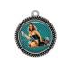 Pendentif Cabochon Argent - pin up