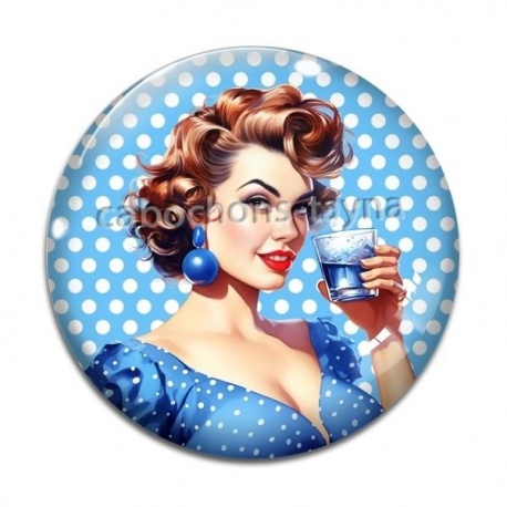 Cabochon Verre - pin up