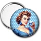 Miroir de poche - pin up