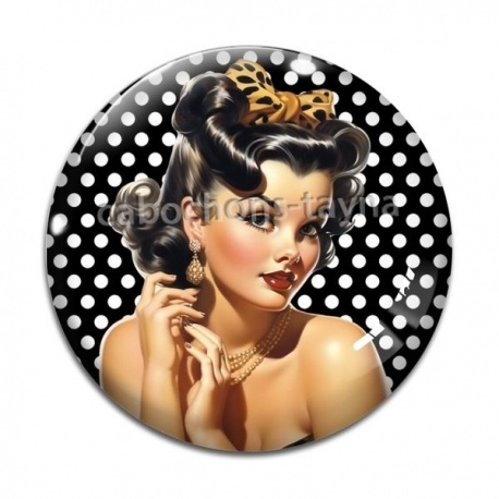 Cabochon Verre - pin up