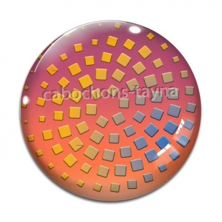 Cabochon Verre - carreaux