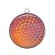 Pendentif Cabochon Argent - carreaux