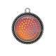 Pendentif Cabochon Argent - carreaux