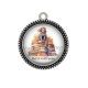 Pendentif Cabochon Argent - merci maîtresse