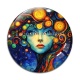 Cabochon Verre - femme arbre de vie