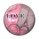 Cabochon Résine - love paris