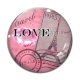 Cabochon Verre - love paris