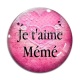 Cabochon Verre - je t'aime mémé