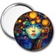 Miroir de poche - femme arbre de vie