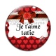 Cabochon Verre - je t'aime tatie