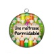 Pendentif Cabochon Argent - une maîtresse formidable