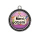 Pendentif Cabochon Argent - merci atsem
