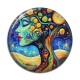 Cabochon Résine -  femme arbre de vie