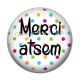 Cabochon Résine - Merci atsem