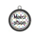 Pendentif Cabochon Argent - Merci atsem