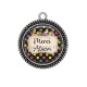 Pendentif Cabochon Argent - merci atsem