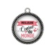 Pendentif Cabochon Argent - meilleure copine du monde