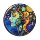 Cabochon Résine -  femme arbre de vie