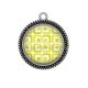 Pendentif Cabochon Argent - fond année 80
