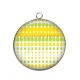 Pendentif Cabochon Argent - fond année 80