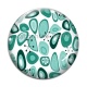 Cabochon Verre - fond année 70