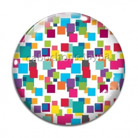 Cabochon Verre - carreaux