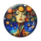 Cabochon Verre -  femme arbre de vie