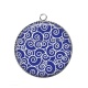 Pendentif Cabochon Argent - spirale