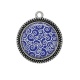 Pendentif Cabochon Argent - spirale
